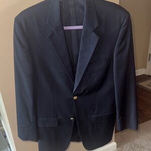 Joseph & Feiss Navy Blazer with Gold Buttons